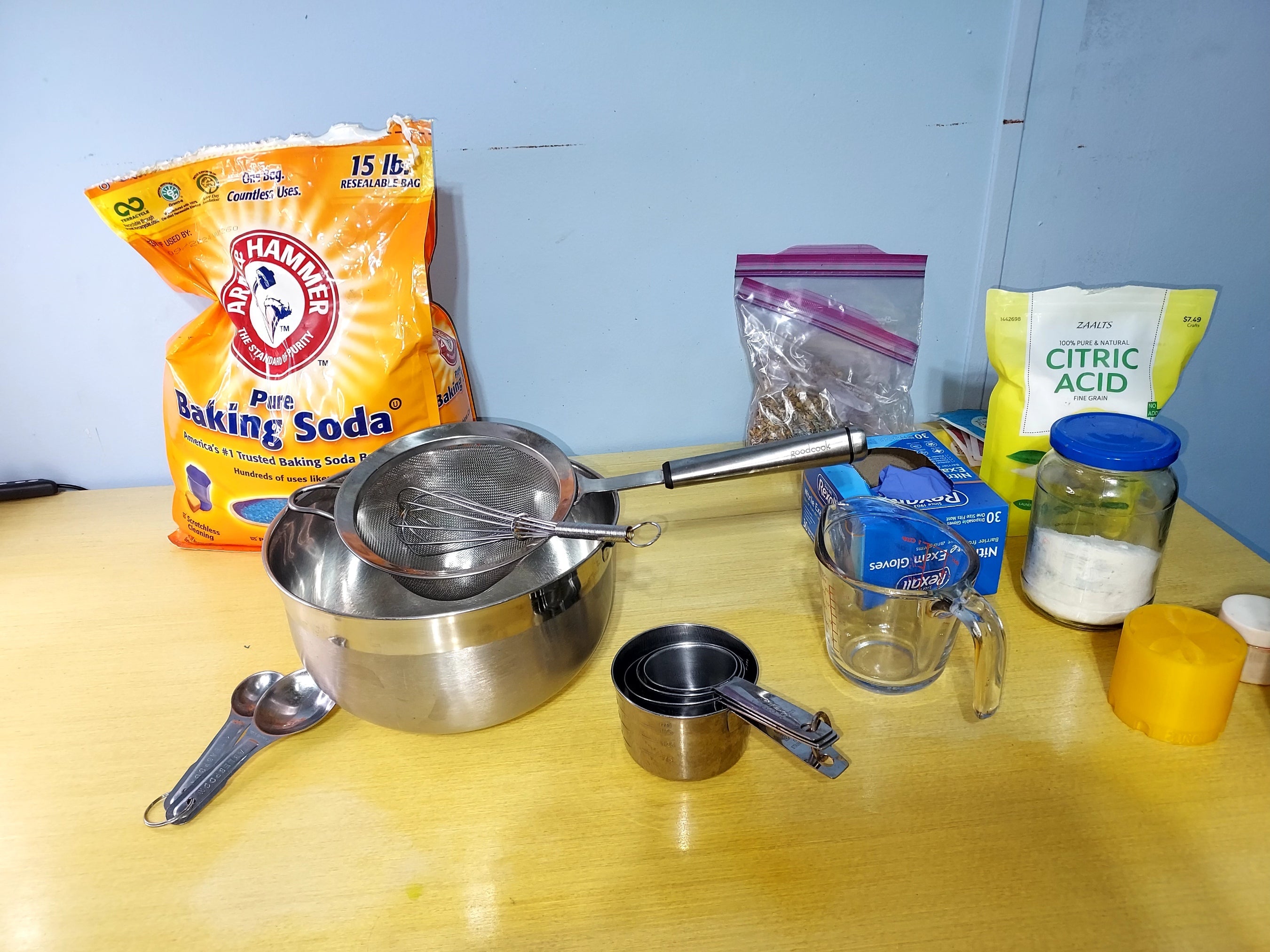 Working on bath bomb recipes today