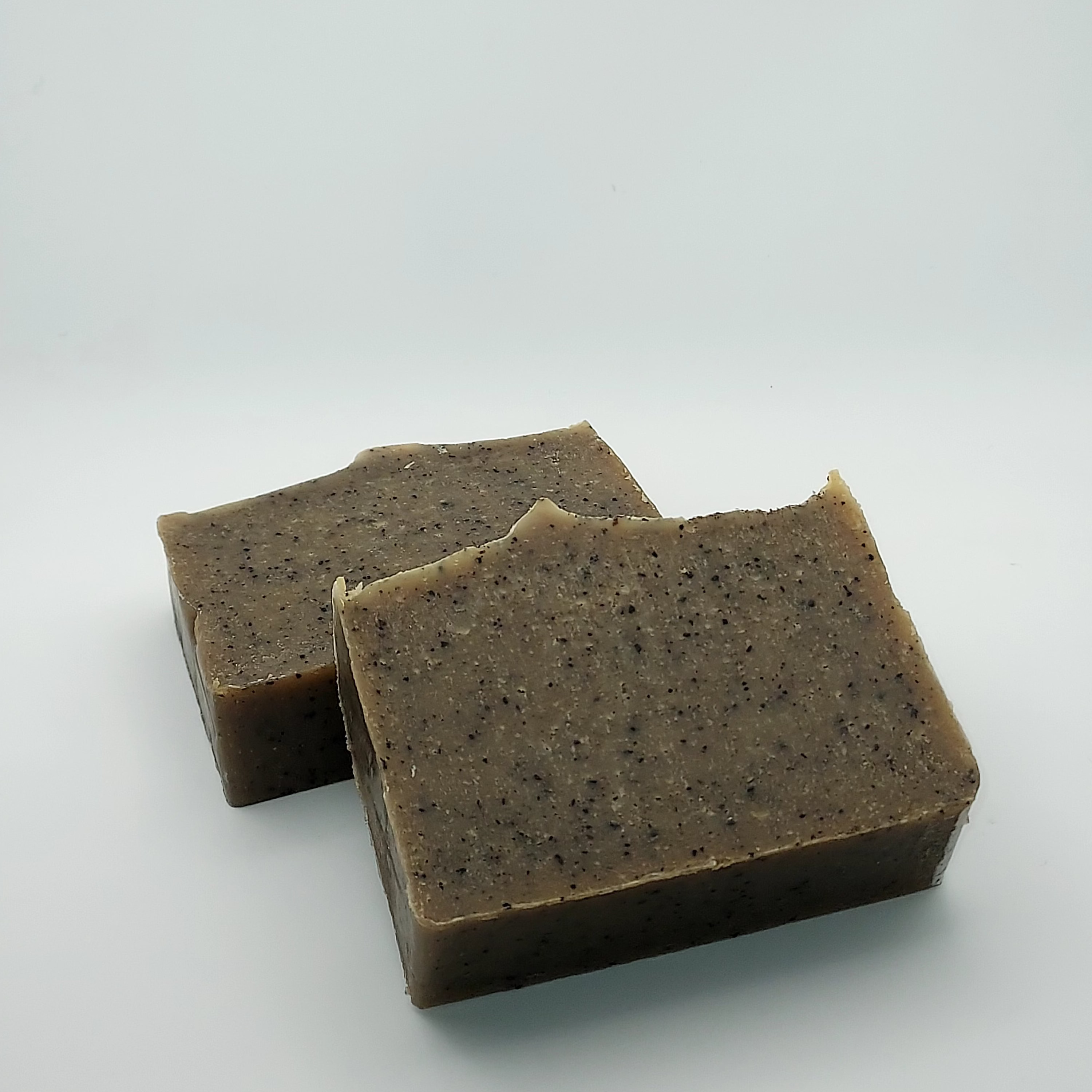 Peppermint coffee soap