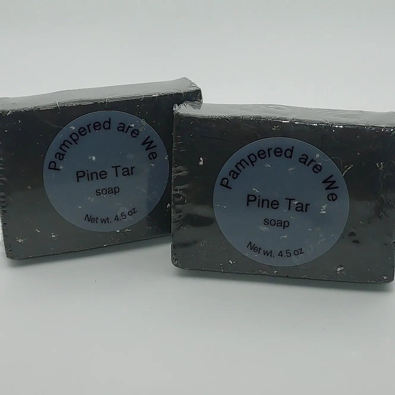 Pine Tar Soap Wrapped with label